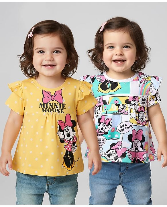 Babyhug Disney Cotton Knit Half Sleeves Shirt With T-Shirt With Lion King Print - Light Blue & White