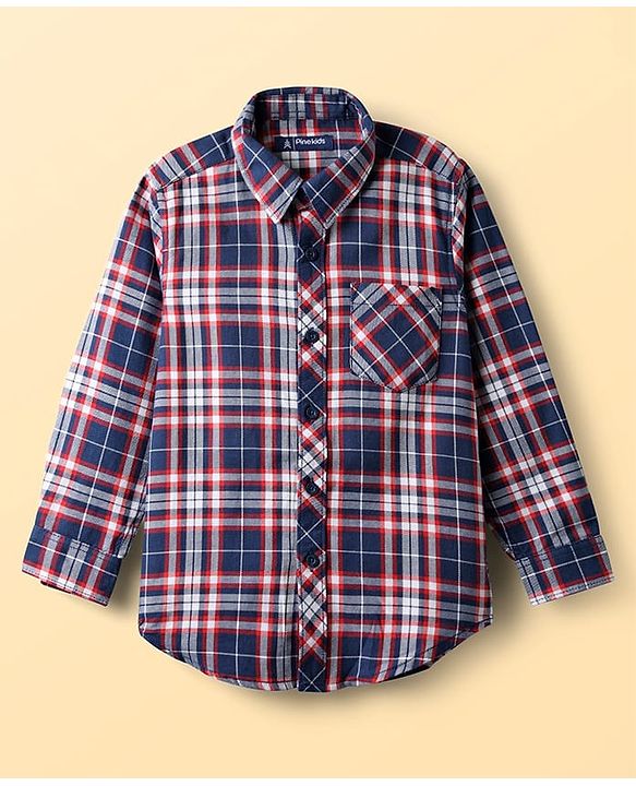 Pine Kids Male Checks Shirts 8-9Y MULTI