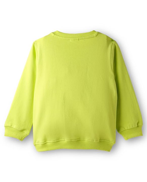 Babyhug Cotton Knit Full Sleeves Butterfly Printed Sweatshirts Pack of 2 - Light Green & Dark Pink