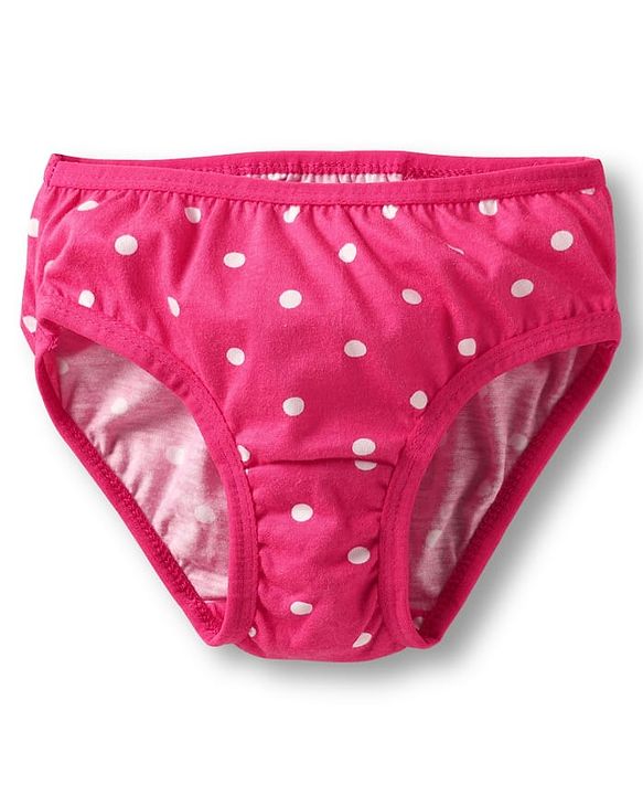 Babyhug 100% Cotton Knit Panties with Floral & Polka Dot Print Pack of 3 - Multicolor