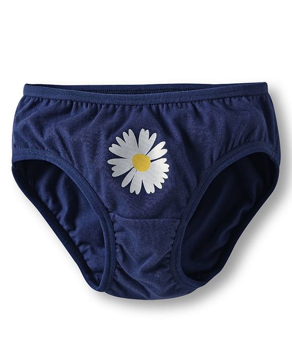 Babyhug 100% Cotton Knit Panties with Floral & Polka Dot Print Pack of 3 - Multicolor