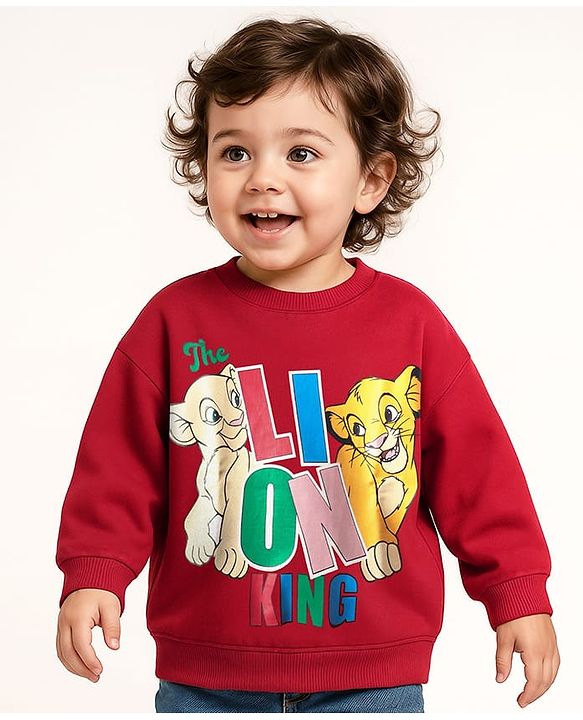 Babyhug Full Sleeves Sweatshirt - Red main image 1