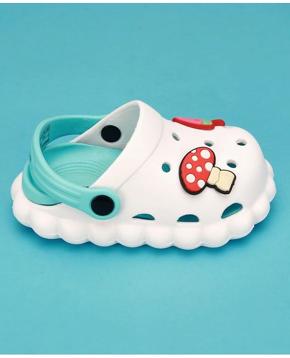 Cute Walk by Babyhug Slip On Clogs With Applique - White