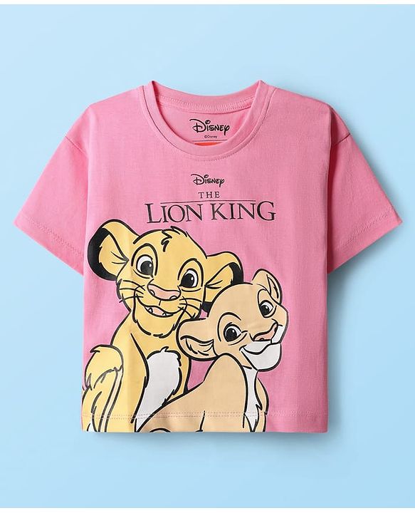 Babyhug Disney Single Jersey Knit Half Sleeve T-Shirts with Disney Characters Graphics  Pack of 5 - Pink, White & Green