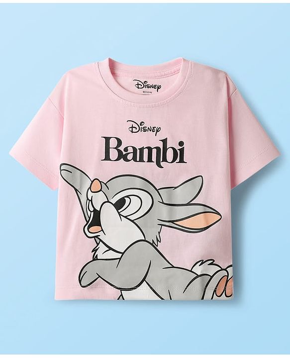 Babyhug Disney Single Jersey Knit Half Sleeve T-Shirts with Disney Characters Graphics  Pack of 5 - Pink, White & Green