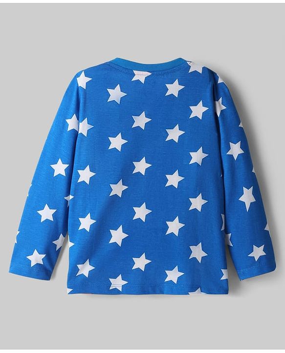 Babyhug Disney Single Jersey Knit Full Sleeves Night Suit with Tigger Graphics - Blue