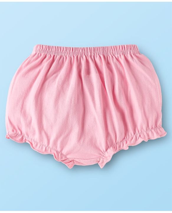 Babyhug 100% Cotton Antibacterial Bloomers With Animals & Hearts Print Pack Of 3 - Multi Colour