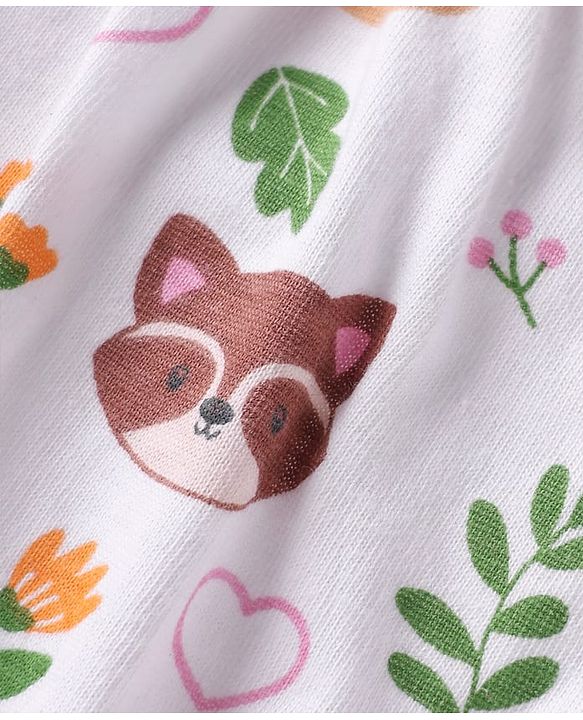 Babyhug 100% Cotton Antibacterial Bloomers With Animals & Hearts Print Pack Of 3 - Multi Colour