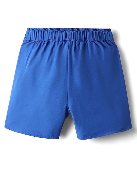 Pine Active Knit Active Stretch Solid Shorts with Tights - Royal Blue