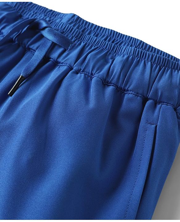 Pine Active Knit Active Stretch Solid Shorts with Tights - Royal Blue