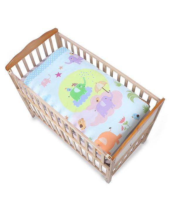 Babyhug Cotton Quilt Panda Print - Grey | Soft and Comfortable| Breathable Fabric| New Born Gifting Option| Light Weight and Foldable| Travel Friendly| Machine Washable