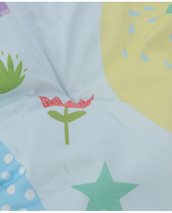 Babyhug Cotton Mosquito Net With Mattress Panda Print - Grey| Soft and Comfortable| Easy Access| Foldable & Travel Friendly| New Born Gifting Option| Use on Floor Cribs Cots or Cradle