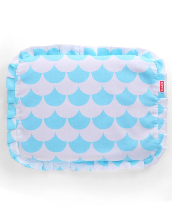 Babyhug Head Shaping Mustard Seed Pillow Aeroplane Print - White| 1 Kg Natural Rai| Cotton Removable Cover| Natural Warming Property|Prevents Cold & Flat Head Syndrome| NewBorn Neck & Shoulder Support