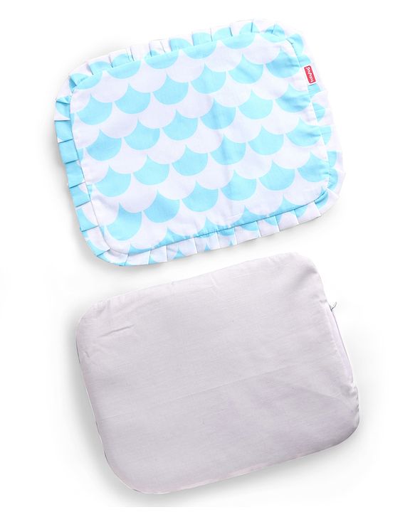 Babyhug Head Shaping Mustard Seed Pillow Aeroplane Print - White| 1 Kg Natural Rai| Cotton Removable Cover| Natural Warming Property|Prevents Cold & Flat Head Syndrome| NewBorn Neck & Shoulder Support