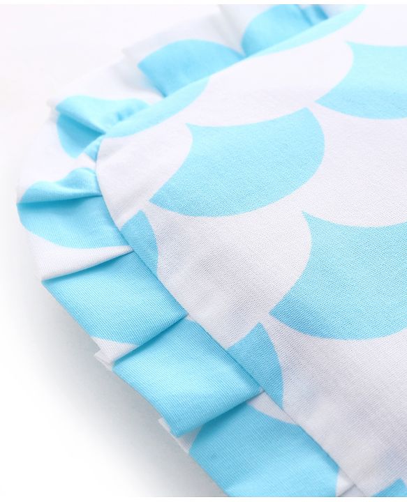 Babyhug Head Shaping Mustard Seed Pillow Aeroplane Print - White| 1 Kg Natural Rai| Cotton Removable Cover| Natural Warming Property|Prevents Cold & Flat Head Syndrome| NewBorn Neck & Shoulder Support