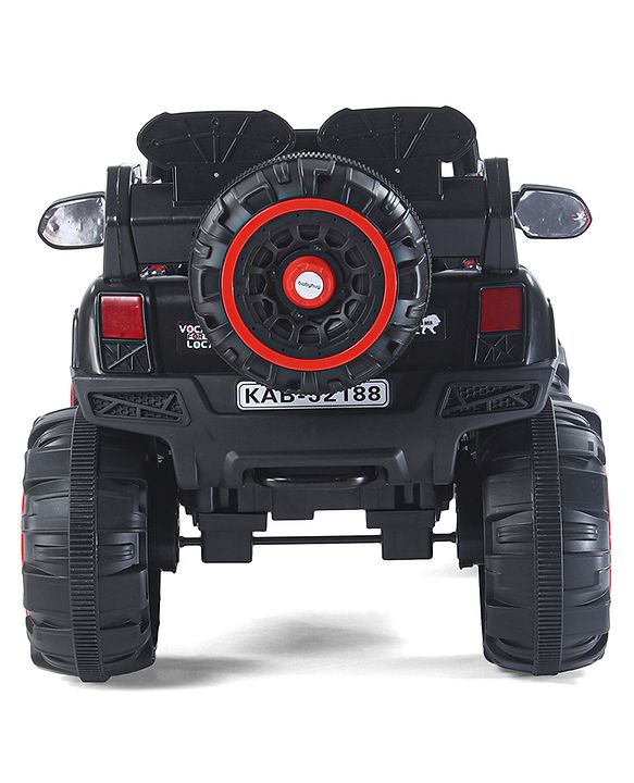 Babyhug Thunder 4X4 Battery Operated Ride On Jumbo Jeep With Music and Lights - Red
