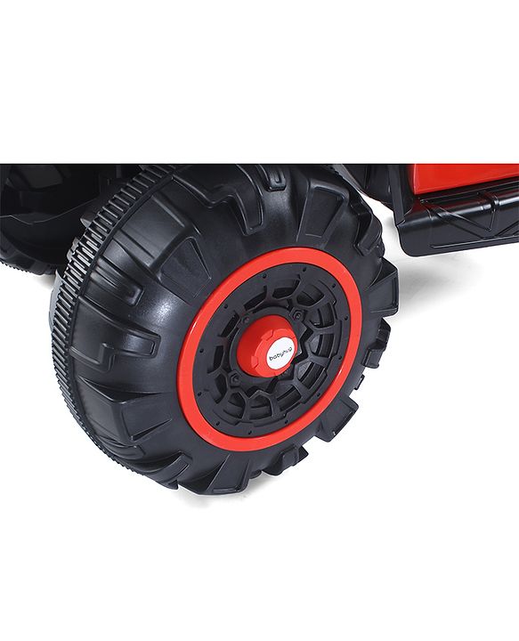 Babyhug Thunder 4X4 Battery Operated Ride On Jumbo Jeep With Music and Lights - Red