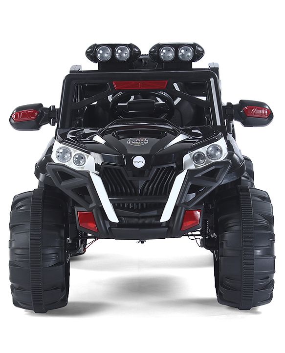 Babyhug Thunder 4X4 Battery Operated Ride On Jumbo Jeep With Music and Lights - Black