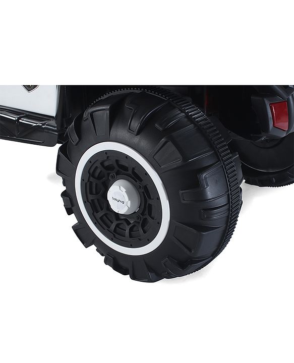 Babyhug Thunder 4X4 Battery Operated Ride On Jumbo Jeep With Music and Lights - Black