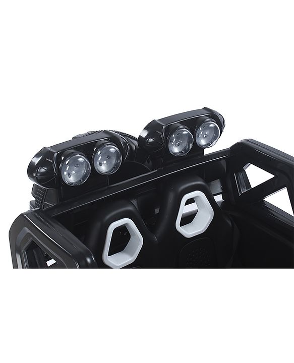 Babyhug Thunder 4X4 Battery Operated Ride On Jumbo Jeep With Music and Lights - Black