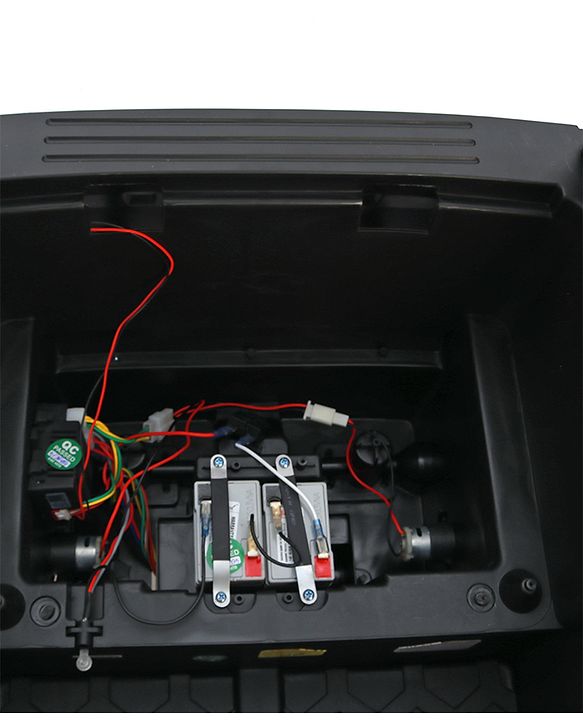 Babyhug 4x4 Battery Operated Ride on Jeep with Music & LED Lights - Black| Rechargeable Battery| Openable Doors| Built-in Music & AUX| Remote Control| Easy to Assemble| Forward & Reverse