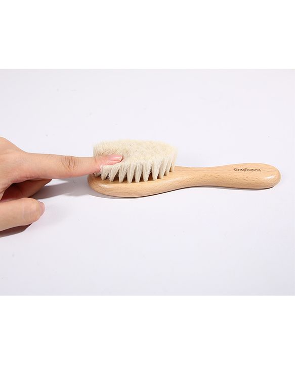 Babyhug Brush & Comb Set  Natural - Brown