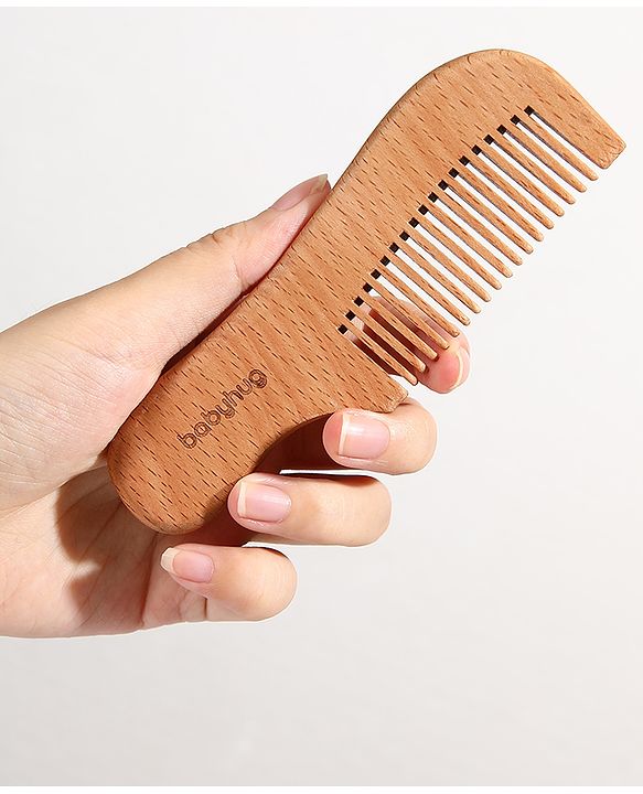 Babyhug Brush & Comb Set  Natural - Brown