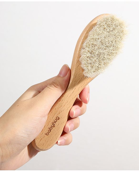Babyhug Brush & Comb Set  Natural - Brown