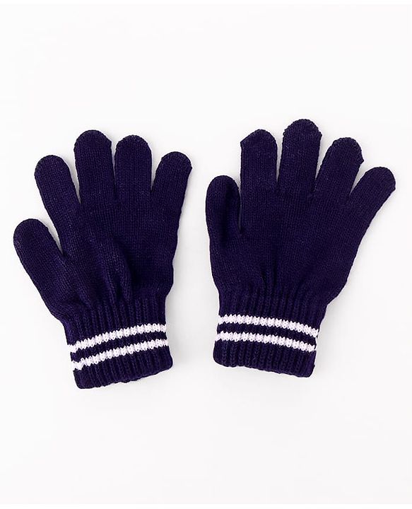 Pine Kids Knit Gloves With Stripes Pack of 3 - Color may Vary
