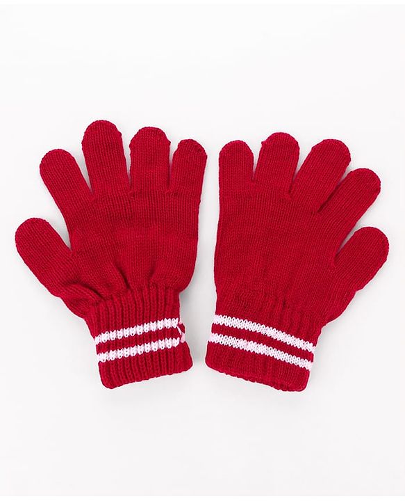 Pine Kids Knit Gloves With Stripes Pack of 3 - Color may Vary