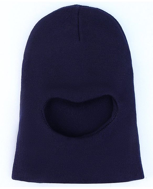 Pine Kids Solid Color Monkey Cap Navy Blue  - Diameter 18.5 cm