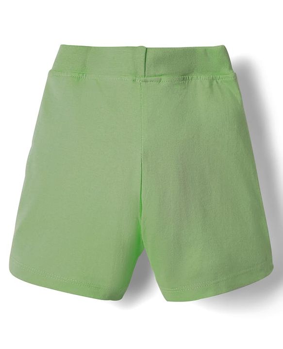 Babyhug Single Jersey Knit Shorts With Tape Detailing Pack Of 3 - Yellow Red & Green