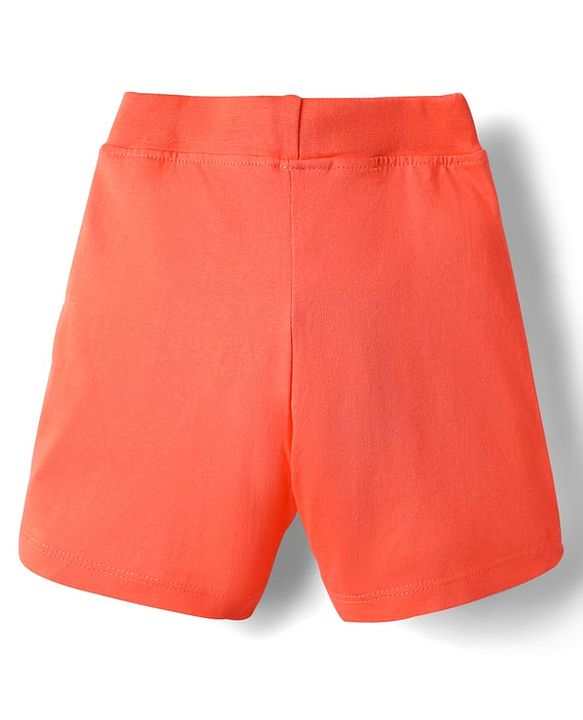 Babyhug Single Jersey Knit Shorts With Tape Detailing Pack Of 3 - Yellow Red & Green