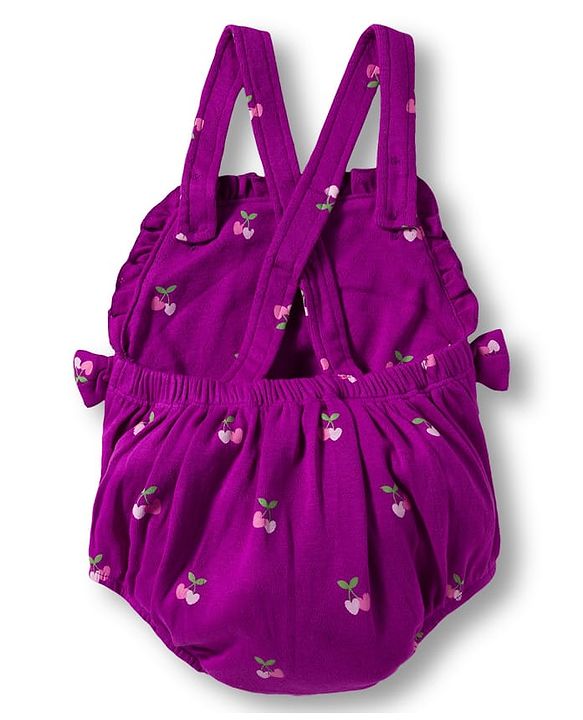 Babyhug 100% Cotton Interlock Knit Onesies With Hairband & Booties - Purple