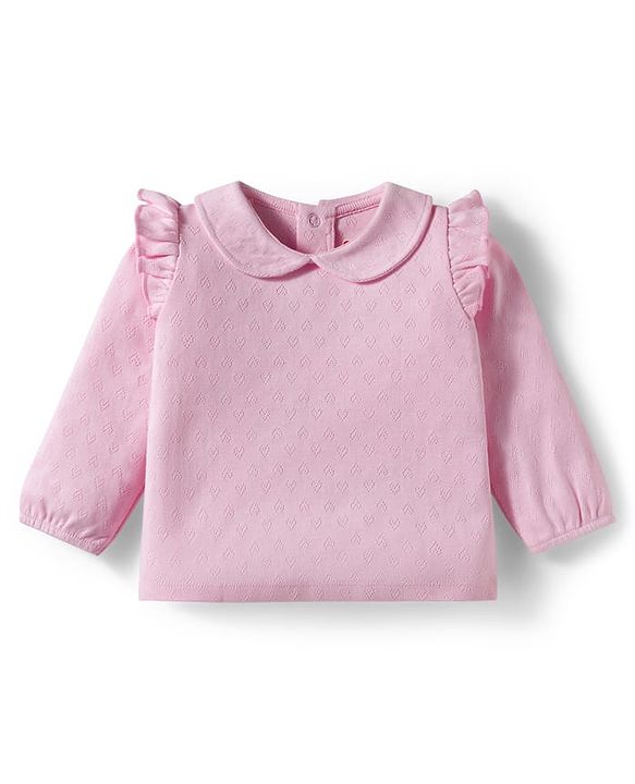 Babyhug 100% Cotton Interlock Knit Onesies With Hairband & Booties - Purple
