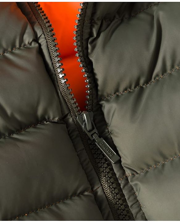 Babyhug Woven Sleeveless Hooded Padded Jacket With Play Time Patch - Olive Green