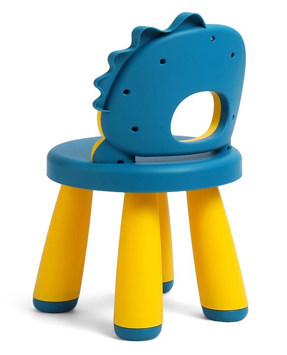 Babyhug Baby High Quality Study Chair With Face Print Design - Pink| Strong & Durable Chair| Indoor & Outdoor Use| Home & Classroom| Easy to Assemble| Convert to Stool
