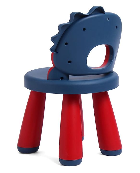 Babyhug Baby High Quality Study Chair With Face Print Design - Pink| Strong & Durable Chair| Indoor & Outdoor Use| Home & Classroom| Easy to Assemble| Convert to Stool