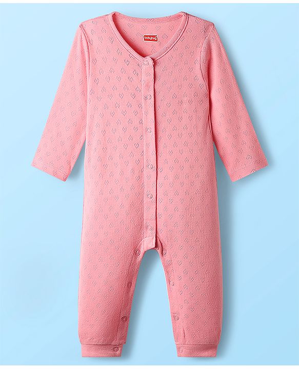 Babyhug 100% Cotton Full Sleeves Animal Printed Front Open Rompers Pack Of 2 - Multi Colour