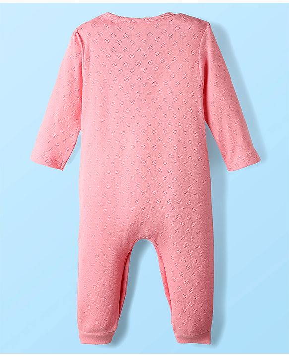 Babyhug 100% Cotton Full Sleeves Animal Printed Front Open Rompers Pack Of 2 - Multi Colour