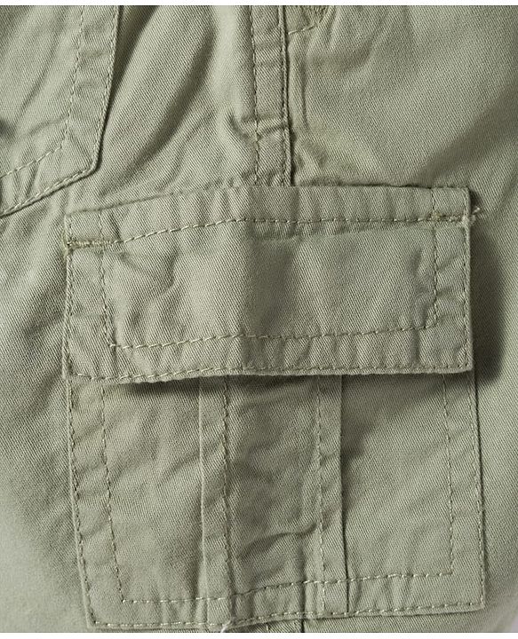 Babyhug Cotton Knit Half Sleeves Shirt and Shorts Sets with Tropical Print - Olive Green & White