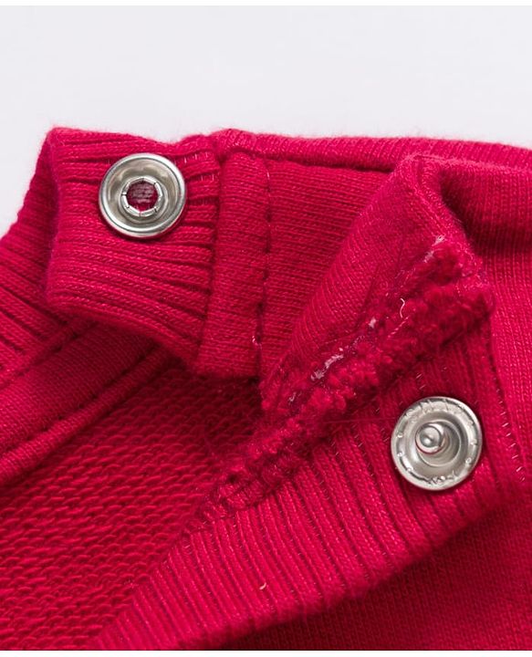 Babyhug Cotton Knit Full Sleeves Pullover Sweatshirt with Text Graphics Pack of 2 - Red & Blue