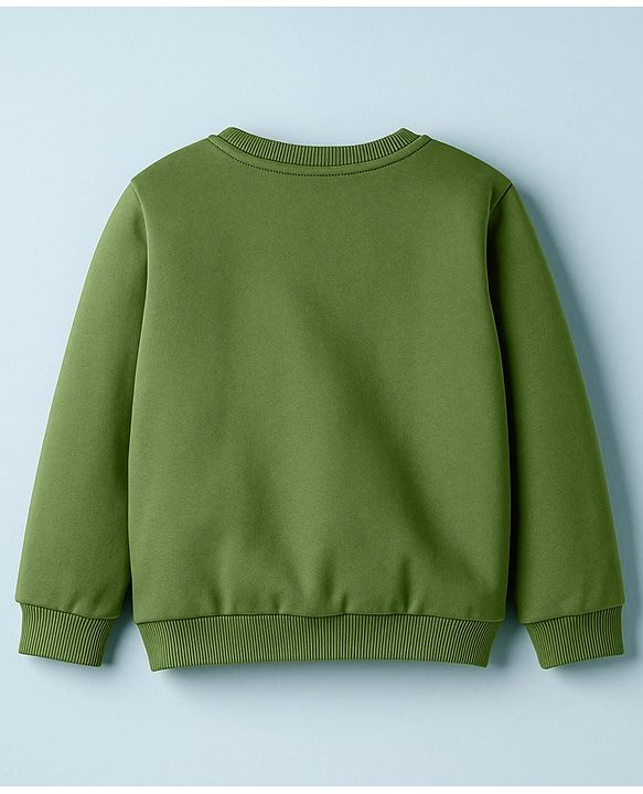 Babyhug Cotton Knit Full Sleeves Striped Sweatshirts with Mountain Graphic Pack of 2 - Yellow & Green