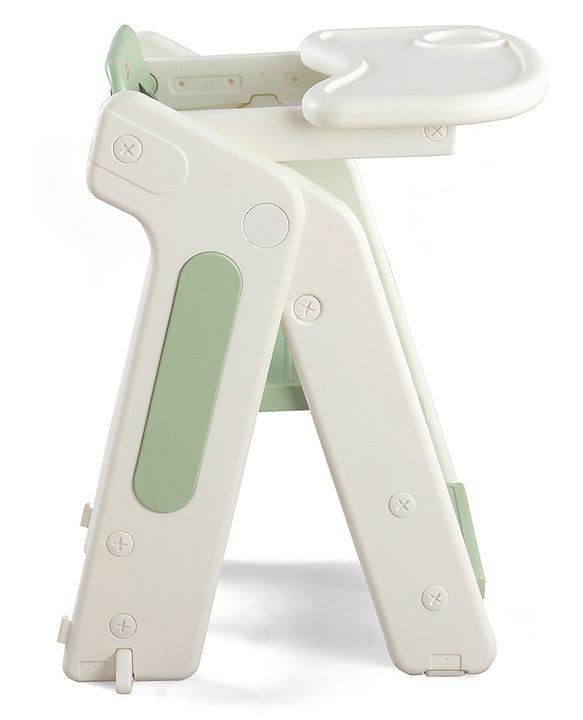 Babyhug Convertible High Chair and Foldable Standing Stool - Brown| Dining Chair| Adjustable Height| Removable Food Tray| Safety Fence| Step Stool| Tool Free Assembly