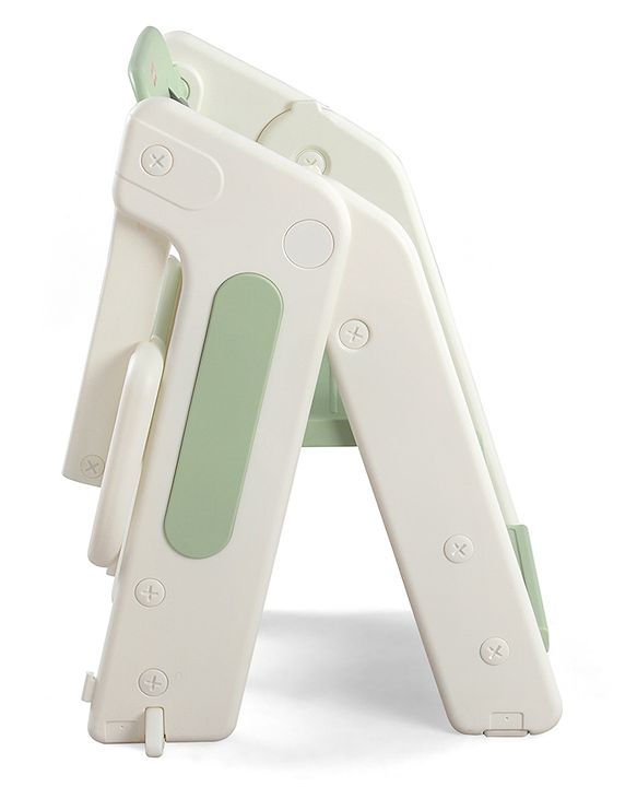 Babyhug Convertible High Chair and Foldable Standing Stool - Brown| Dining Chair| Adjustable Height| Removable Food Tray| Safety Fence| Step Stool| Tool Free Assembly