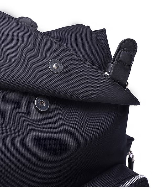 Babyhug SmartNest Multifunctional Diaper Backpack  Black| Water-Resistant| Spacious Compartments|  Ergonomic Shoulder Straps & Stylish Design for Parents