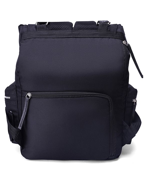 Babyhug SmartNest Multifunctional Diaper Backpack  Black| Water-Resistant| Spacious Compartments|  Ergonomic Shoulder Straps & Stylish Design for Parents