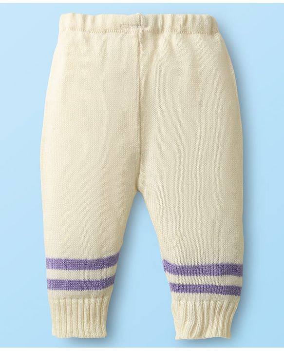 Babyhug Knit Full Sleeves front Open Sweater Set with Cap & Booties - Offwhite