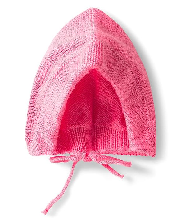Babyhug Knitted Full Sleeves Front Open Solid Sweater Set With Cap & Mittens - Pink