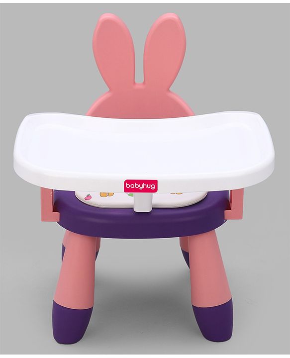 Babyhug Kids Feeding Chair with Removable Food Tray| Easy Assembly| Home & Classroom Use| Ideal for Indoor & Outdoor|  Soft Seat| Home & Classroom Use| Comfortable Backrest| Dining Chair - Red & Blue
